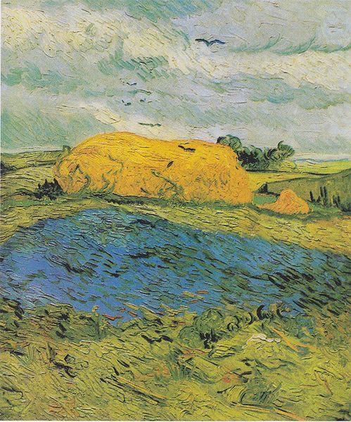Barn on a rainy day, Vincent Van Gogh